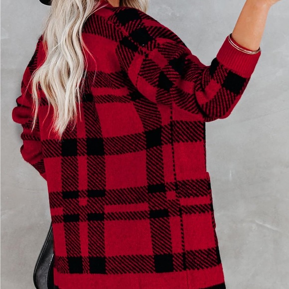 NWT Buffalo Plaid Cardigan - Picture 3 of 6